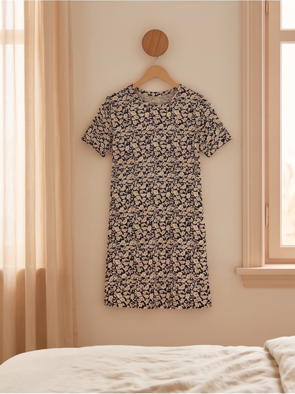 Amazon Essentials Floral Sleep Shirt Nightgown Size S New